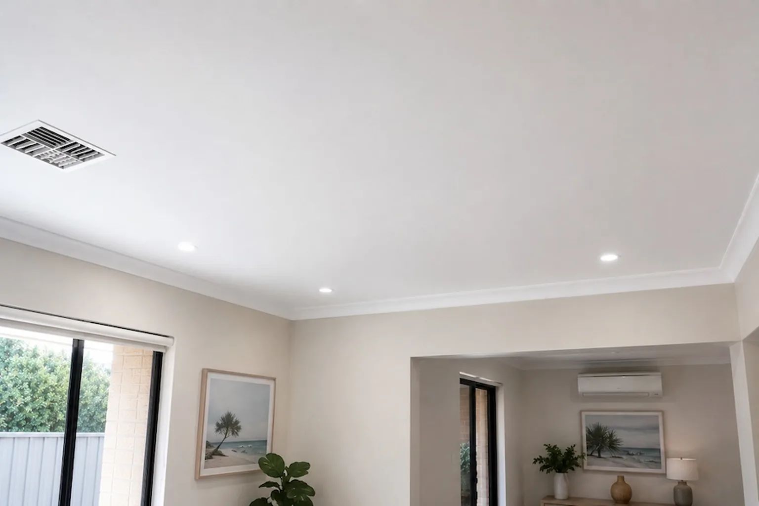 Sagging Ceiling Repair underway in a Perth home